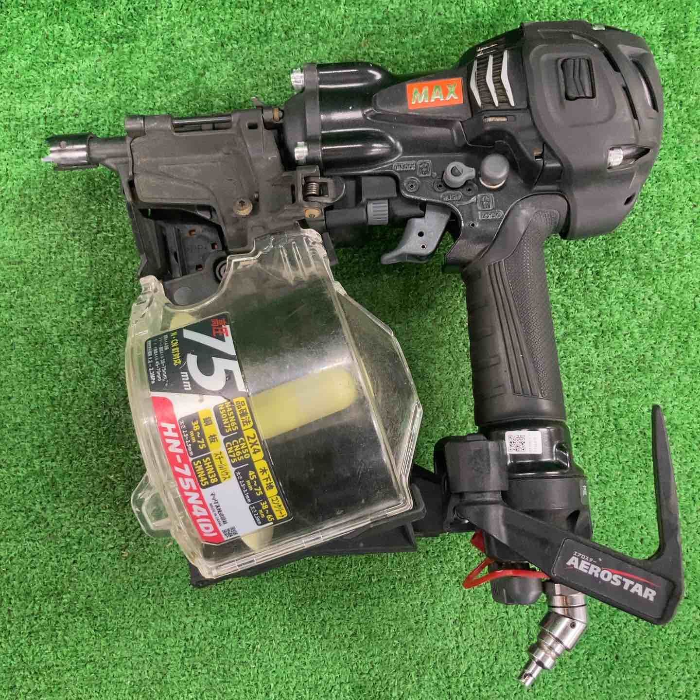 ◇MAX 釘打ち機 スーパーネイラ ブラック【限定色】 HN-75N4(D)-BK【川崎店】