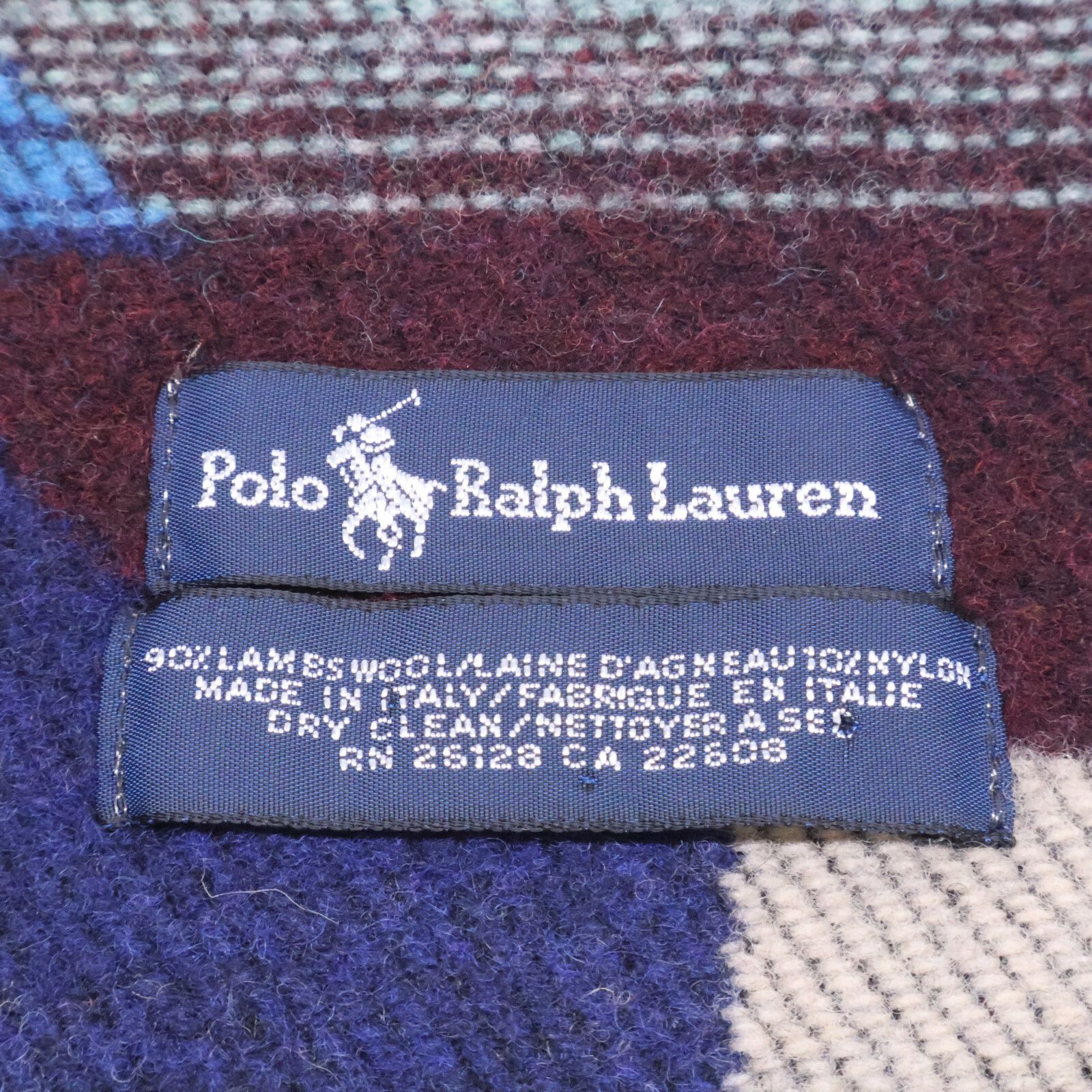 POLO RALPH LAUREN ポロ ラルフローレン イタリア製 ネイティブ柄