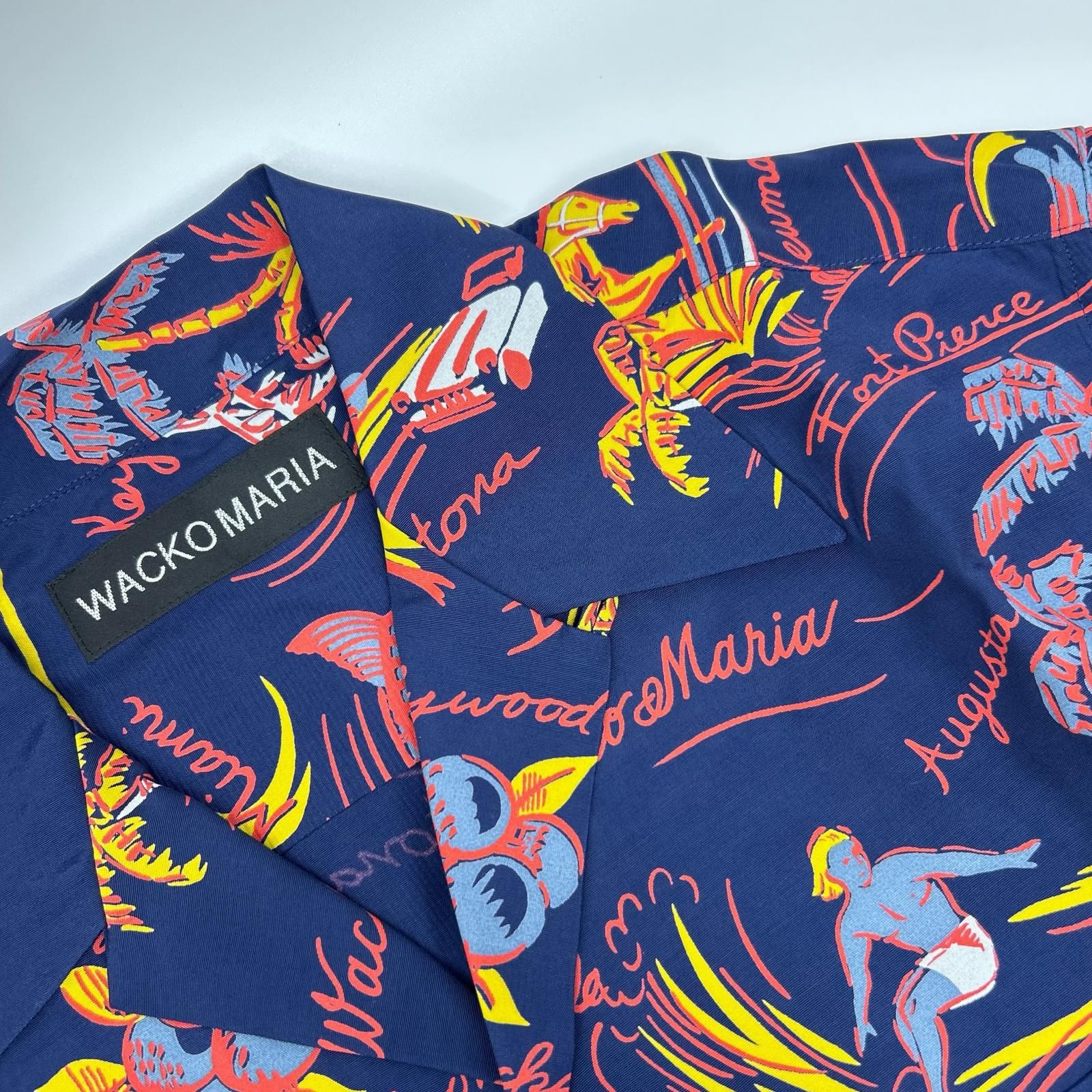 WACKO MARIA ワコマリア 25SS 25SS-WMS-HI02 ネイビー HAWAIIAN SHIRT