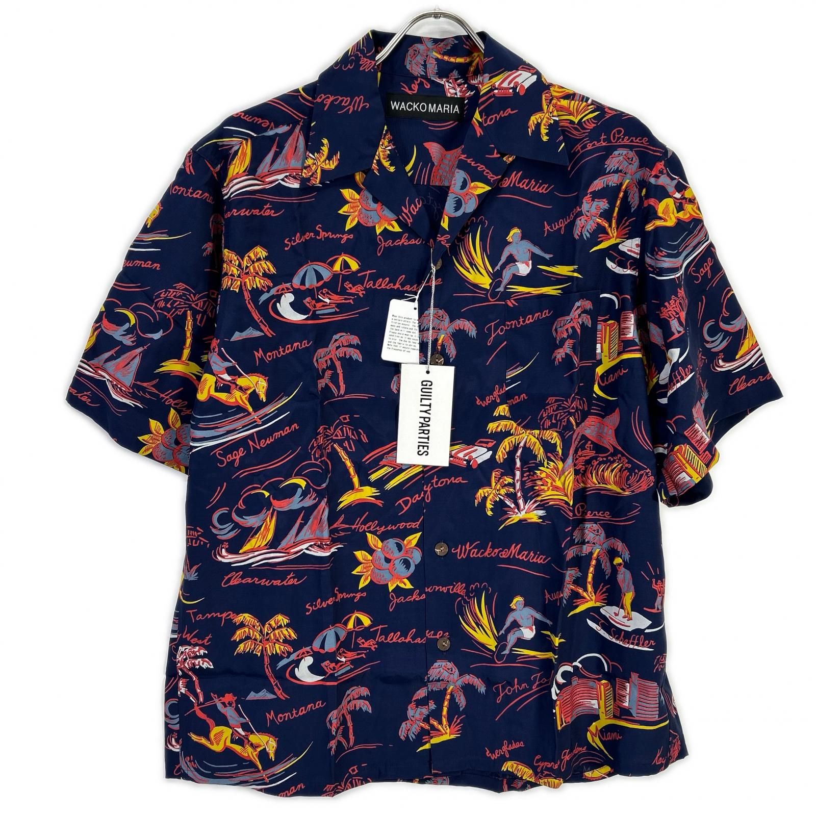 WACKO MARIA ワコマリア 25SS 25SS-WMS-HI02 ネイビー HAWAIIAN SHIRT