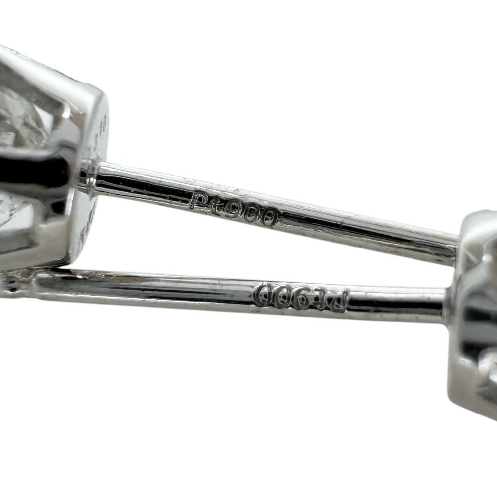 スタッド ダイヤモンド(F-SI2-GD) 0.318×2ct ピアス Pt900プラチナ