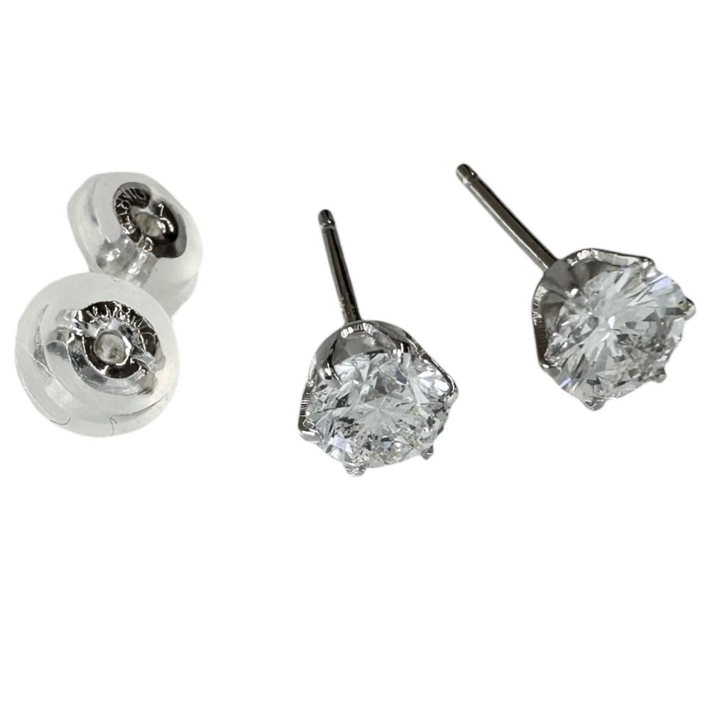 スタッド ダイヤモンド(F-SI2-GD) 0.318×2ct ピアス Pt900プラチナ 