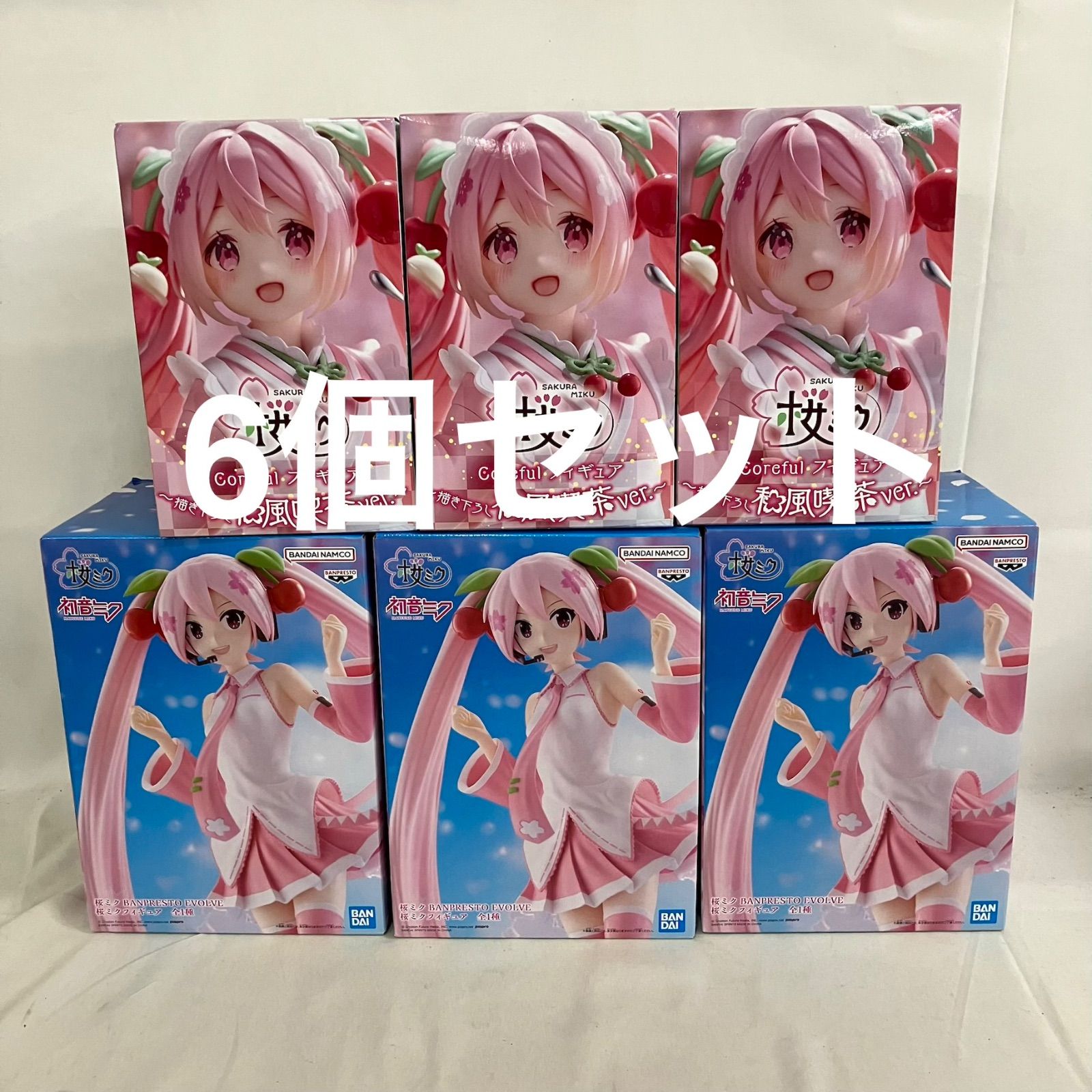 未開封 初音ミク BPEV 他 桜ミク 和風喫茶 他 フィギュア 6個セット