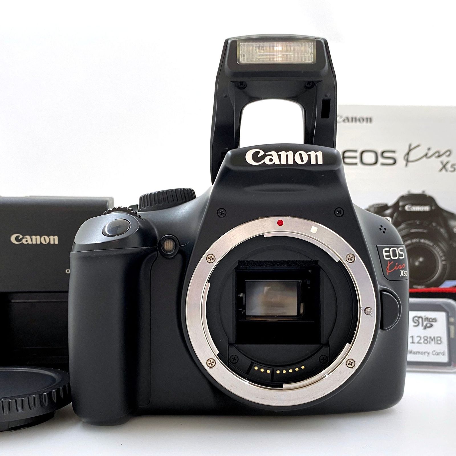撮影枚数198枚！【キヤノン】Canon EOS Kiss X50 デジタルカメラ +SD 