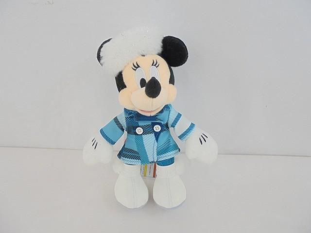 優良品 ディズニー ミニー ぬいぐるみバッジ ミニーのスタイルスタジオ 冬コスチューム タグ付き