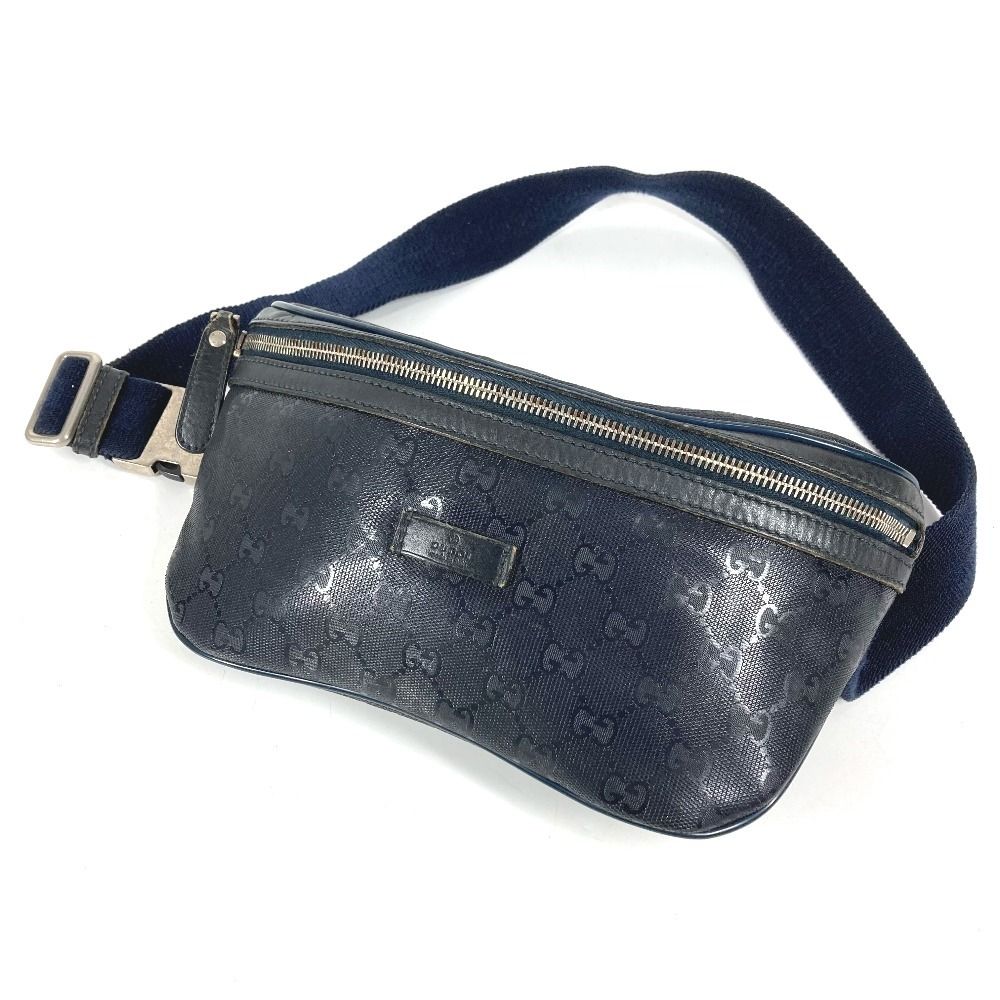 GUCCI グッチ ウエストバッグ ロゴ 233269 GGインプリメ ネイビー
