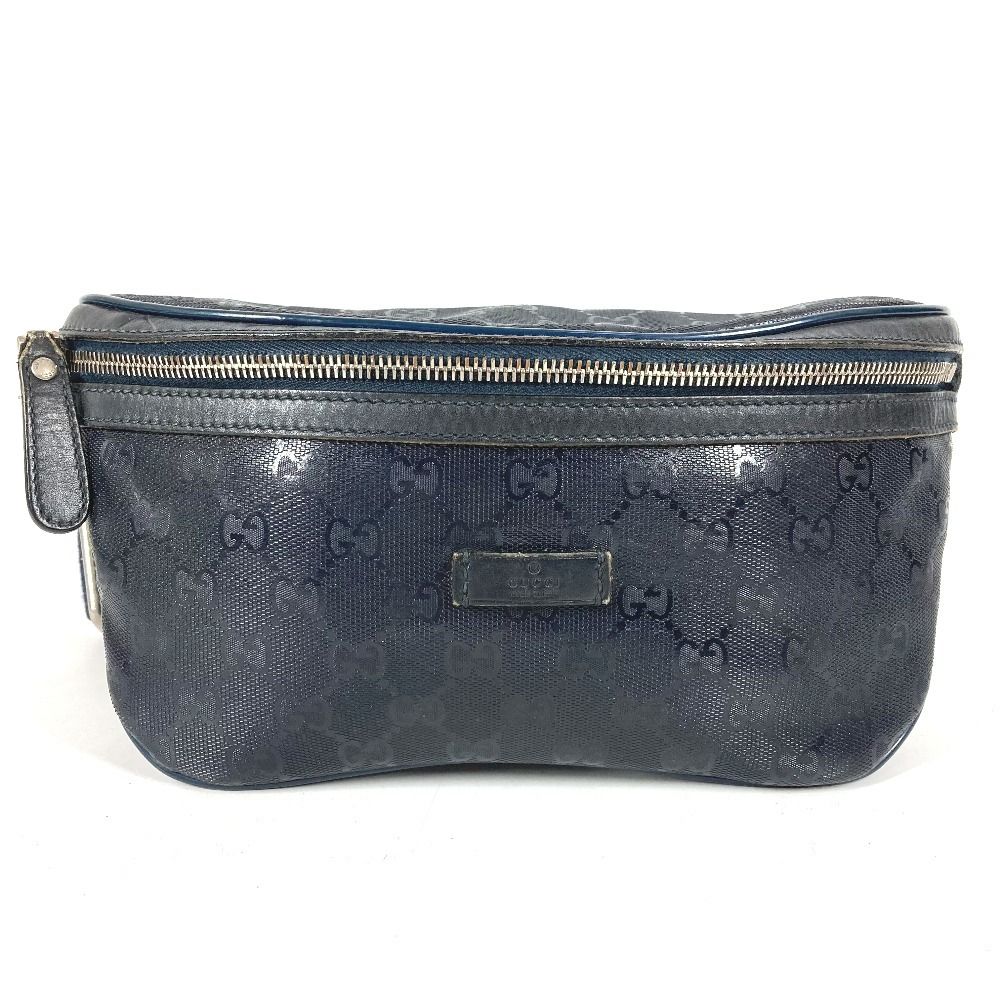 GUCCI グッチ ウエストバッグ ロゴ 233269 GGインプリメ ネイビー