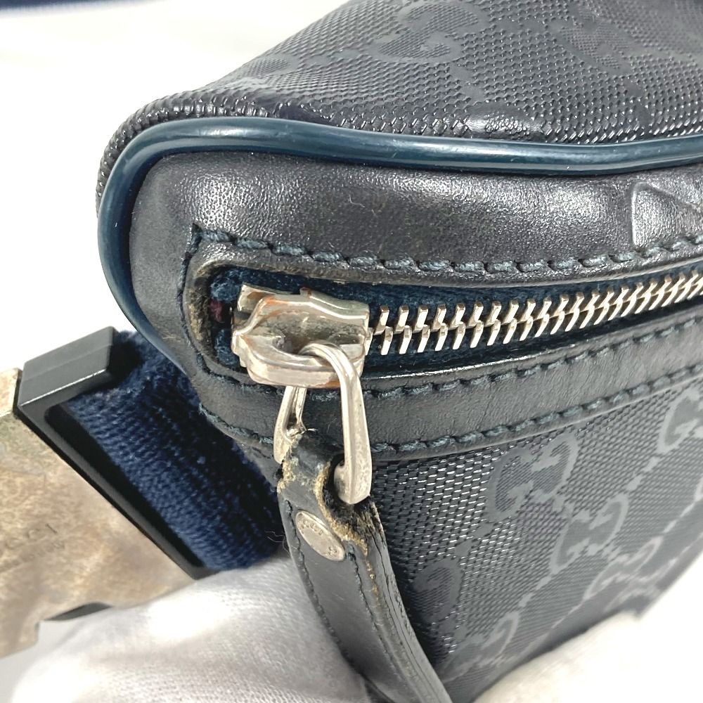 GUCCI グッチ ウエストバッグ ロゴ 233269 GGインプリメ ネイビー
