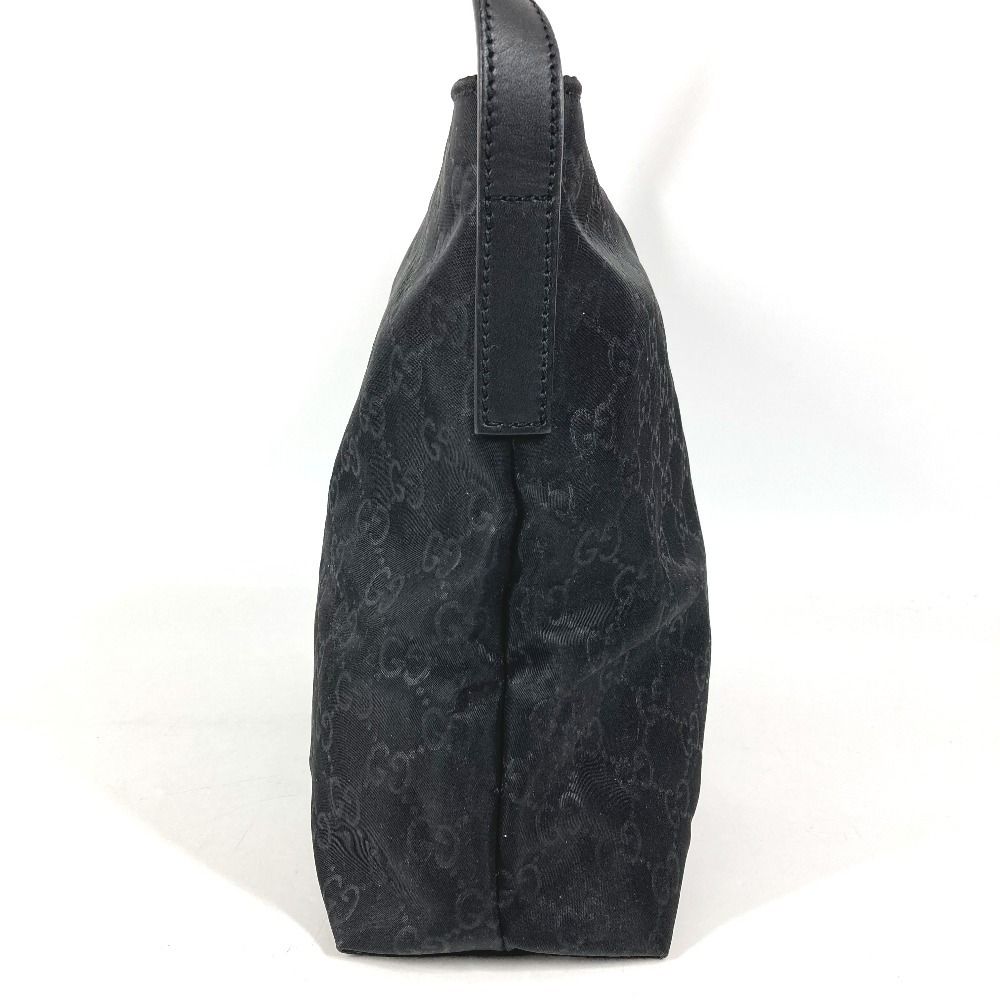 最終値下Sale⭐️GUCCI⭐️ブラックショルダーバック(ナイロン&レザートリム) GUCCI グッチ ショルダーバッグ GG ロゴ 314529 レザー/ナイロン