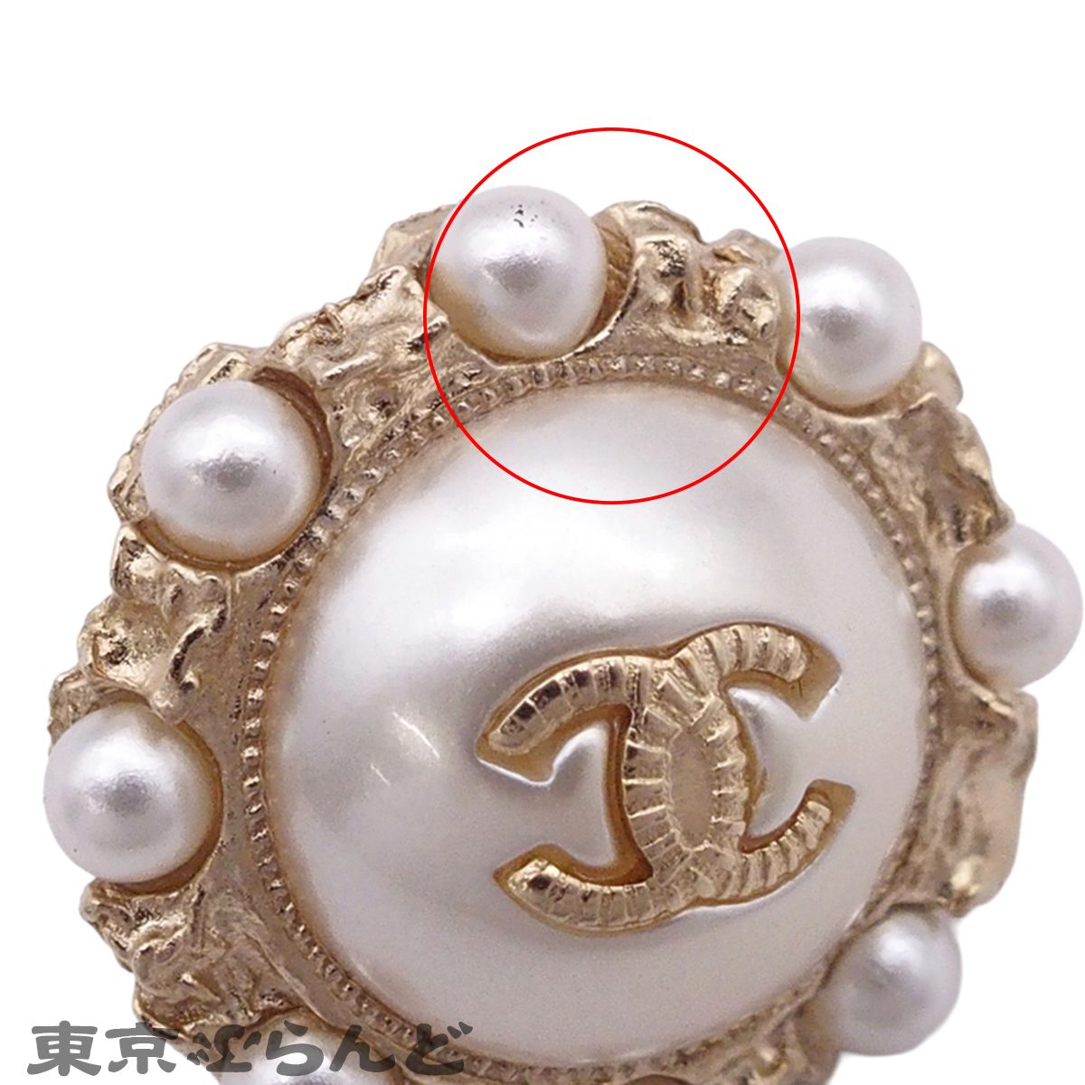 シャネル CHANEL スタッド ピアス シルバーxゴールド コスチューム
