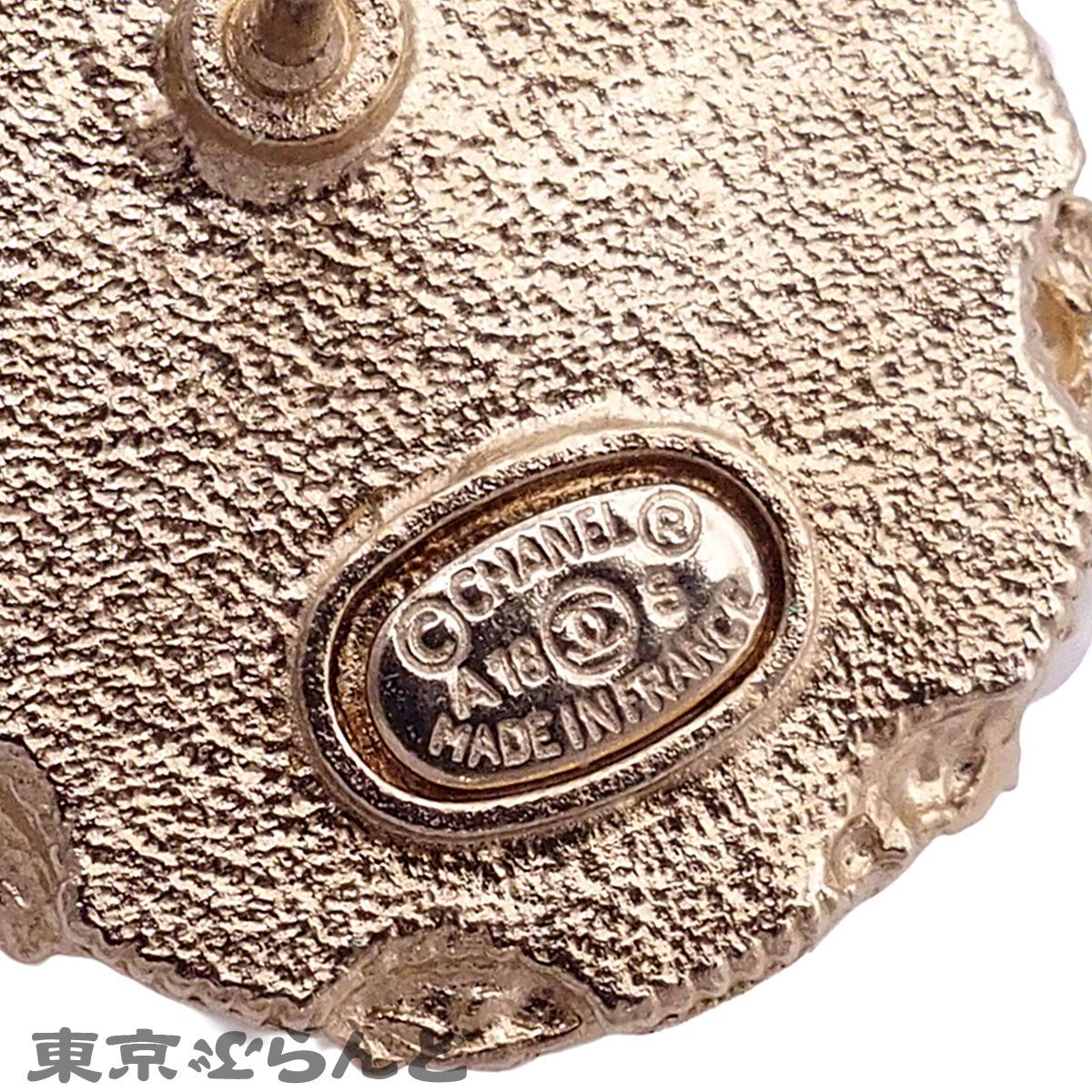 シャネル CHANEL スタッド ピアス シルバーxゴールド コスチューム