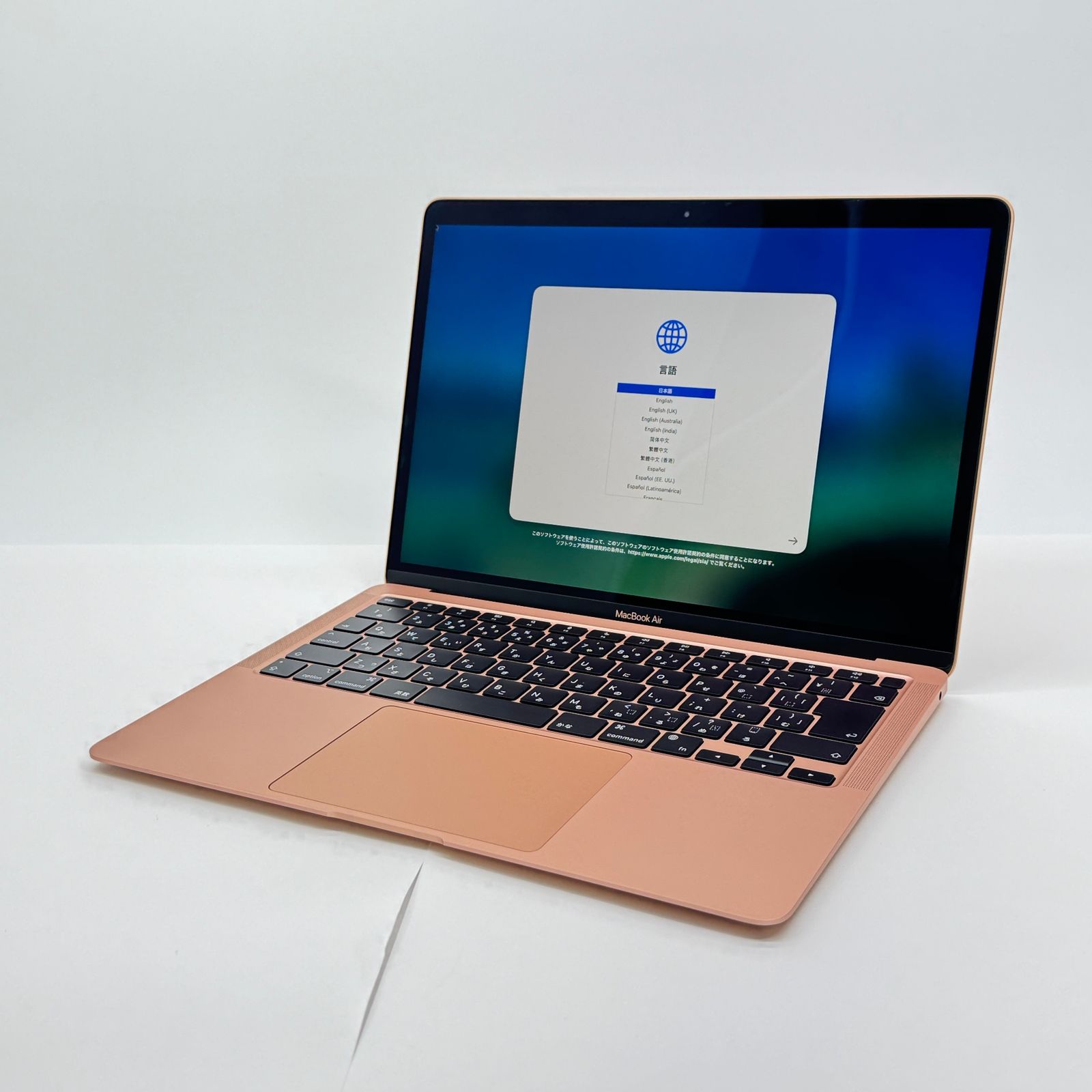 MacBook Air M1 16GB/256GB ゴールド 充放電16回 - メルカリ