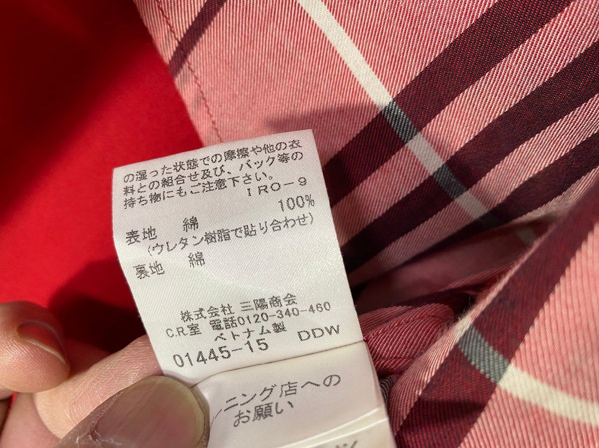 BURBERRY BLUE LABEL バーバリーブルーレーベル 金ボタン トレンチ
