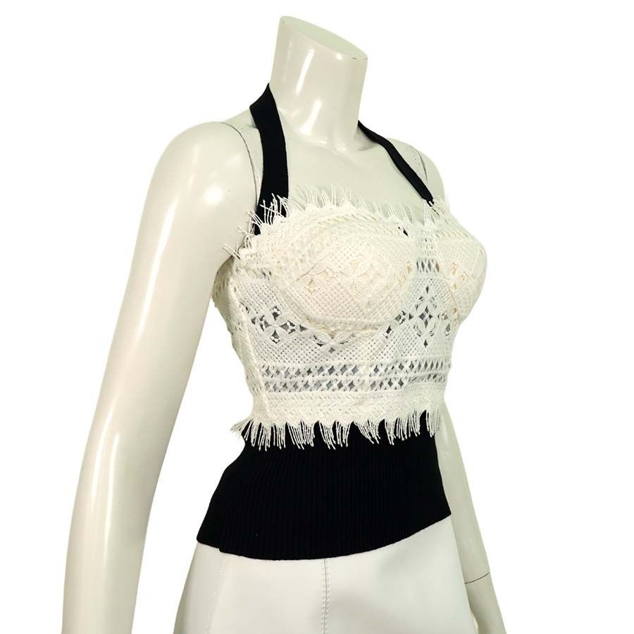 【定価¥296,000の90%OFF以上】ERMANNO SCERVINO【エルマンノ シェルヴィーノ】【春夏物】【半額以上セール】【正規取扱い】クラフトレース編みベアトップ・ビスチェ/ホワイト【サイズ38】【イタリア製】 【定価¥296,000の90%OFF以上】ERMANNO SCERVINO【エルマンノ シェルヴィーノ】【春夏物】【半額以上セール】【正規取扱い】クラフトレース編みベアトップ・ビスチェ/ホワイト【サイズ38】【イタリア製】