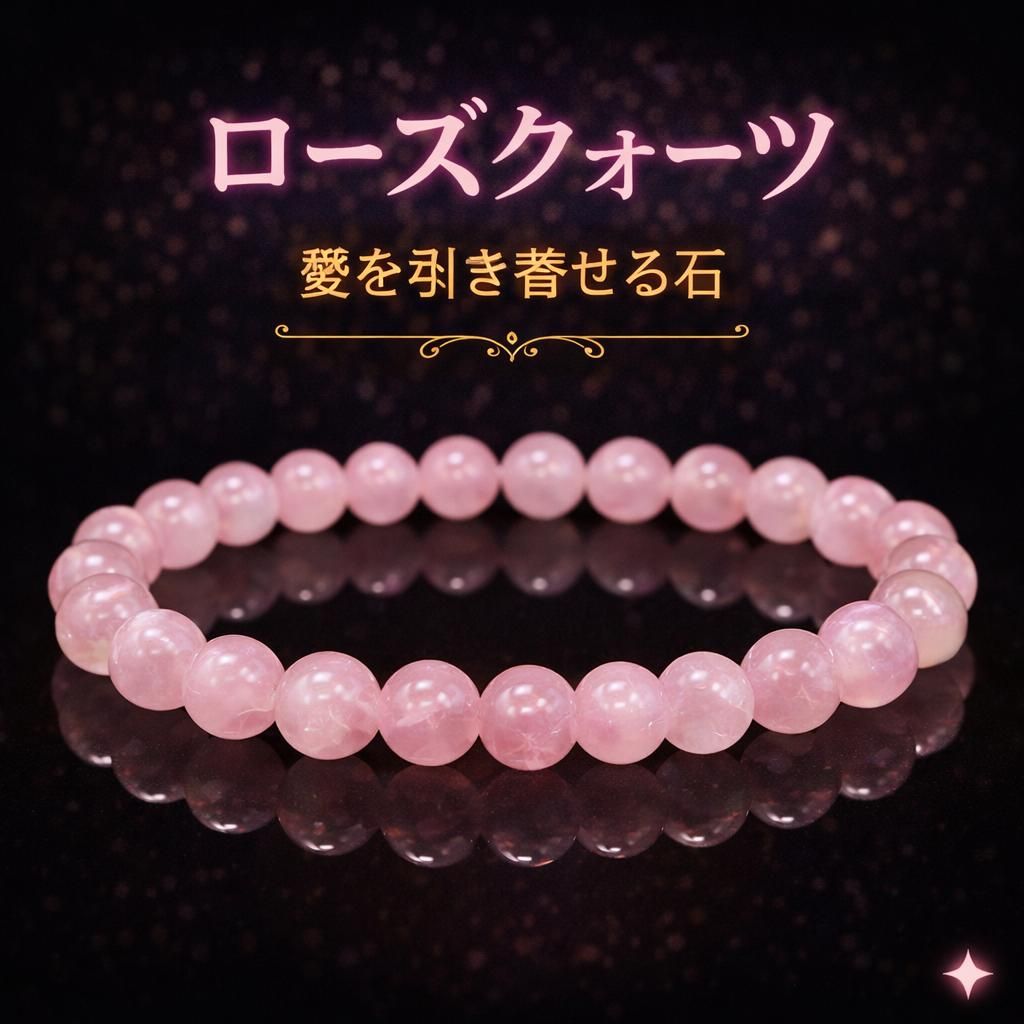 【恋愛成就】ローズクォーツ ブレスレット 8mm 天然石 お守り 恋愛運UP 特価】ローズクォーツ 恋愛運と愛情を引き寄せる 女性らしさを高める