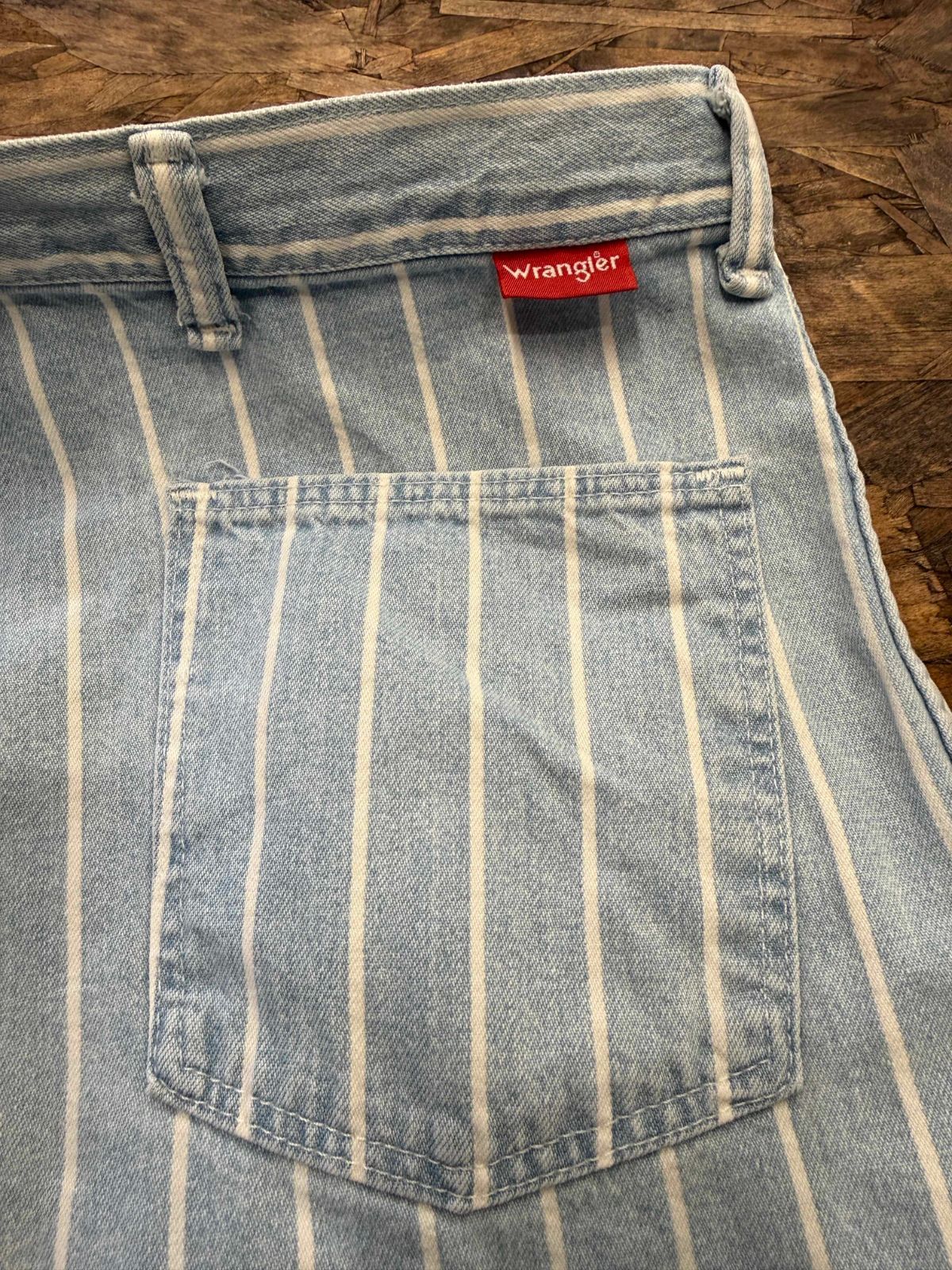 90s Wrangler/ラングラー ストライプデニムショーツ アメリカ製 - メルカリ