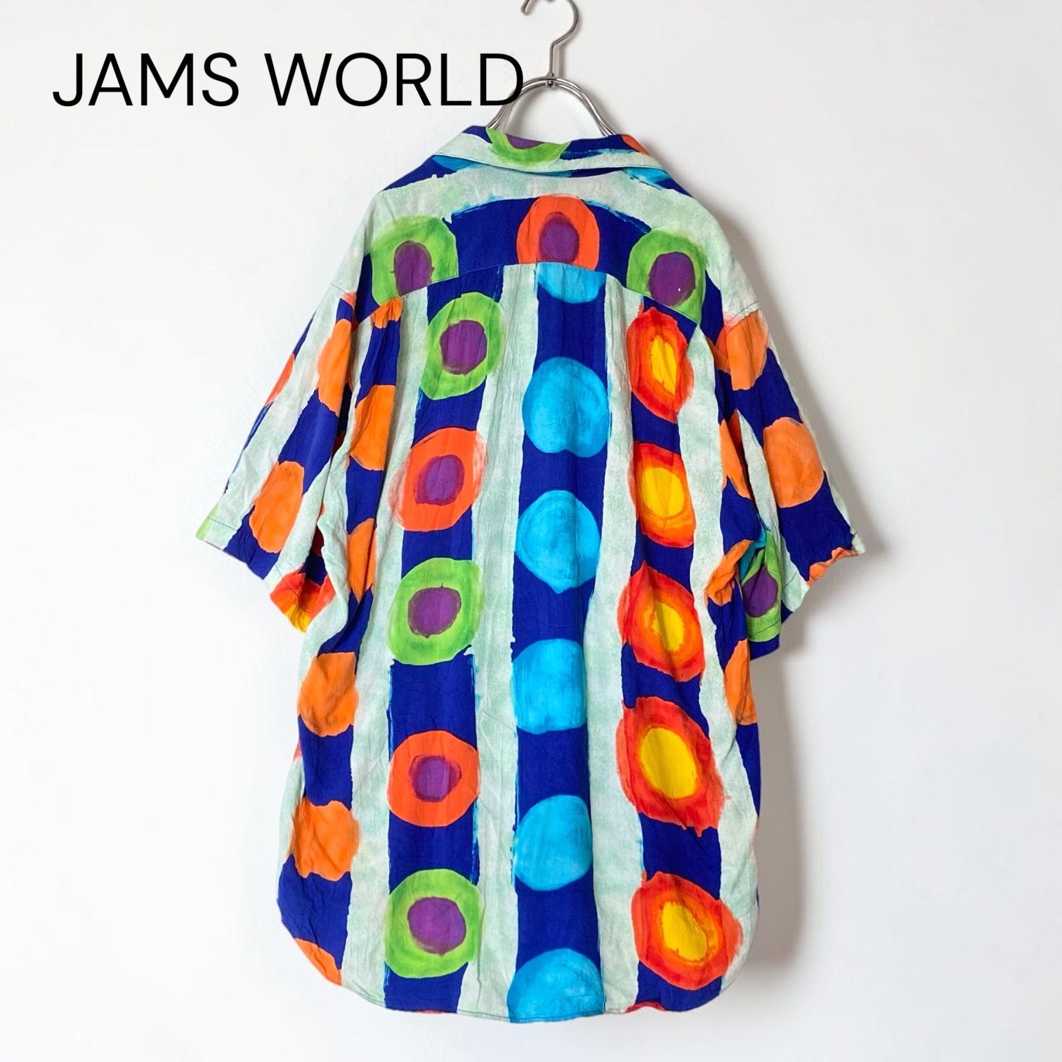 Sサイズ JAMS WORLD ジャムズ ワールド アロハシャツ オープンカラー