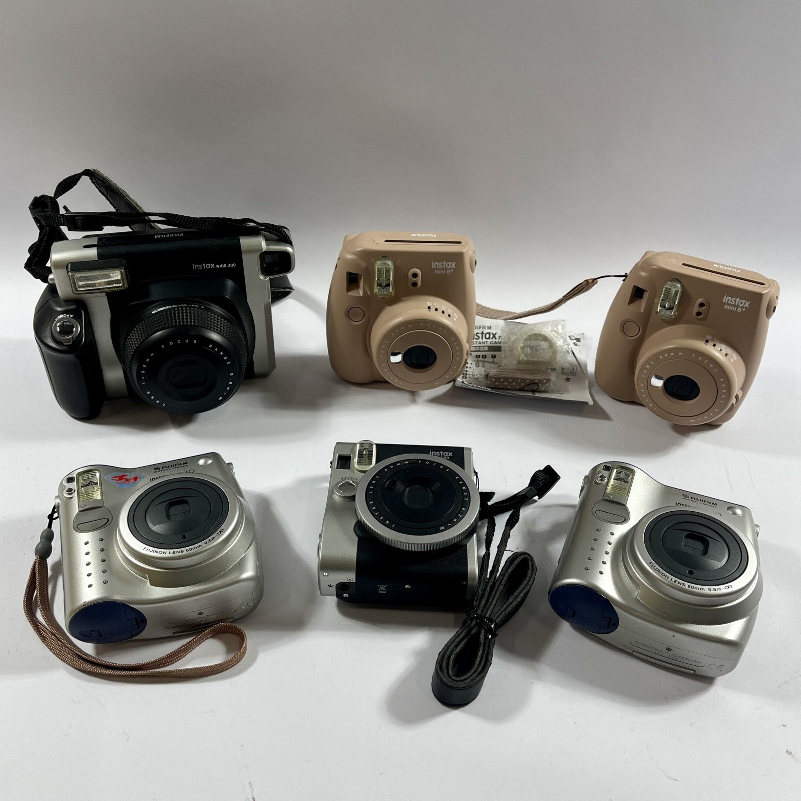 ★ FUJIFILM 富士フィルム チェキ インスタントカメラ 6点 まとめ商品 instax WIDE 300 instax mini 8+ 10 90 ネオクラシック ジャンク品
