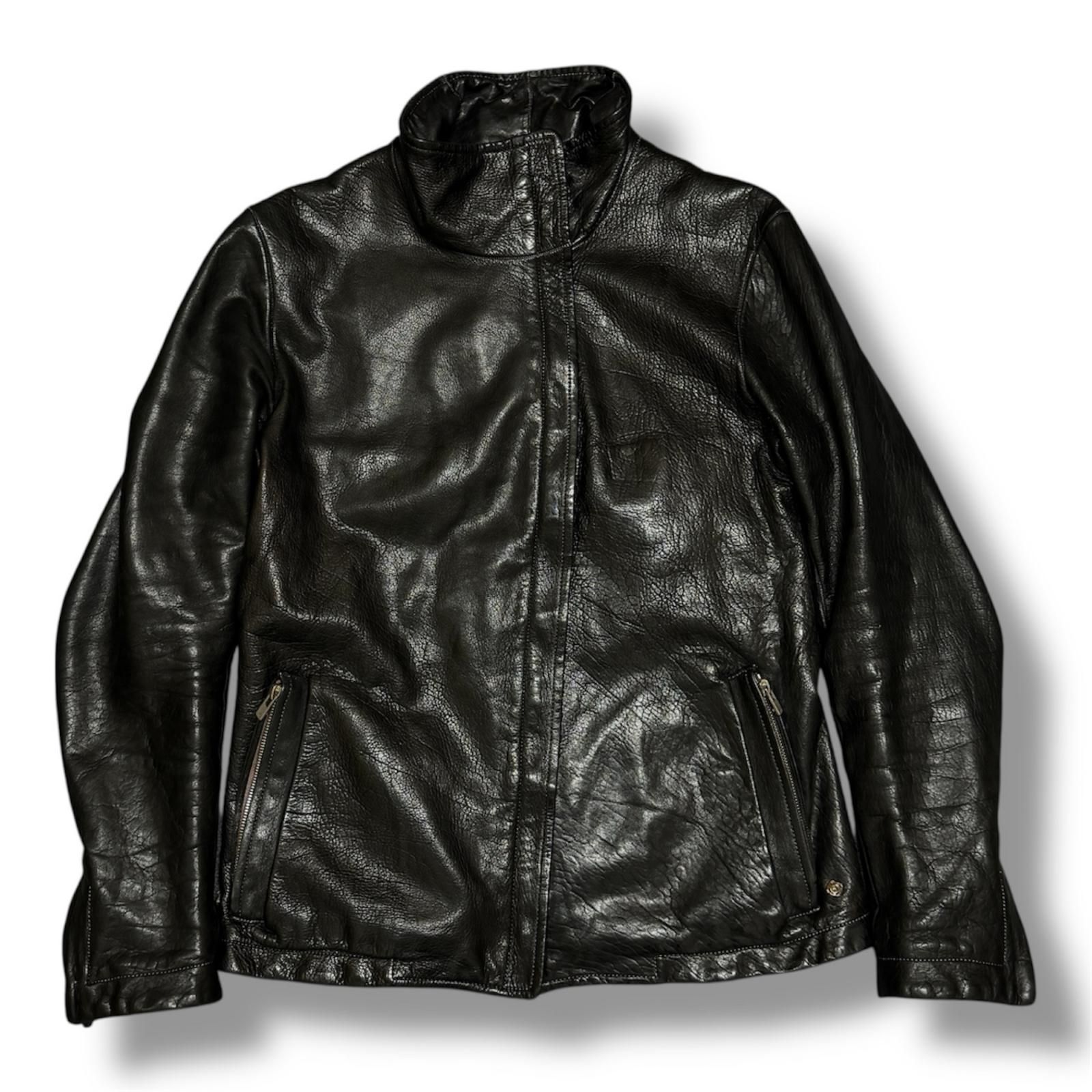 参考上代1082400円 Carol Christian Poell HIGH NECK LEATHER JACKET
