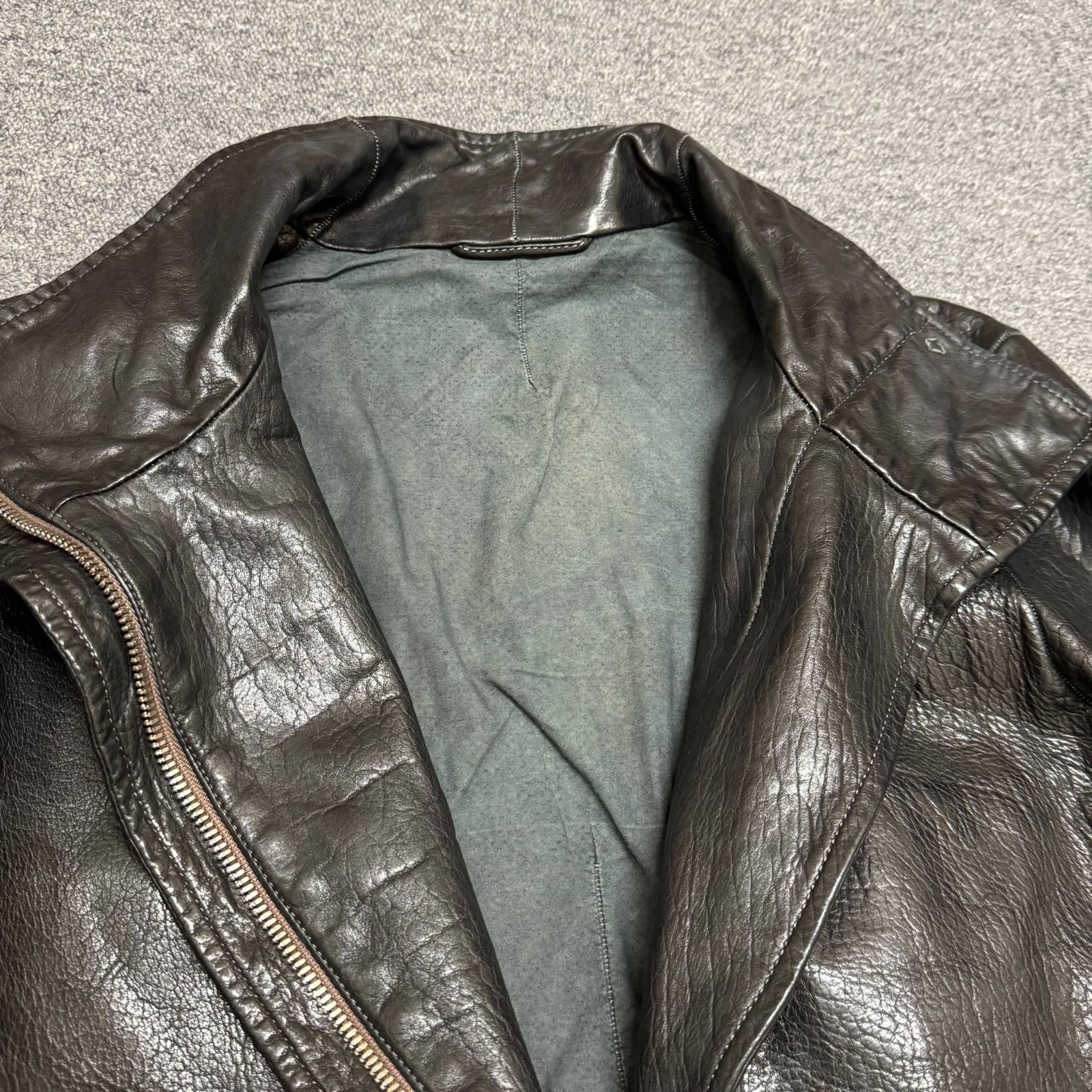 参考上代1082400円 Carol Christian Poell HIGH NECK LEATHER JACKET 
