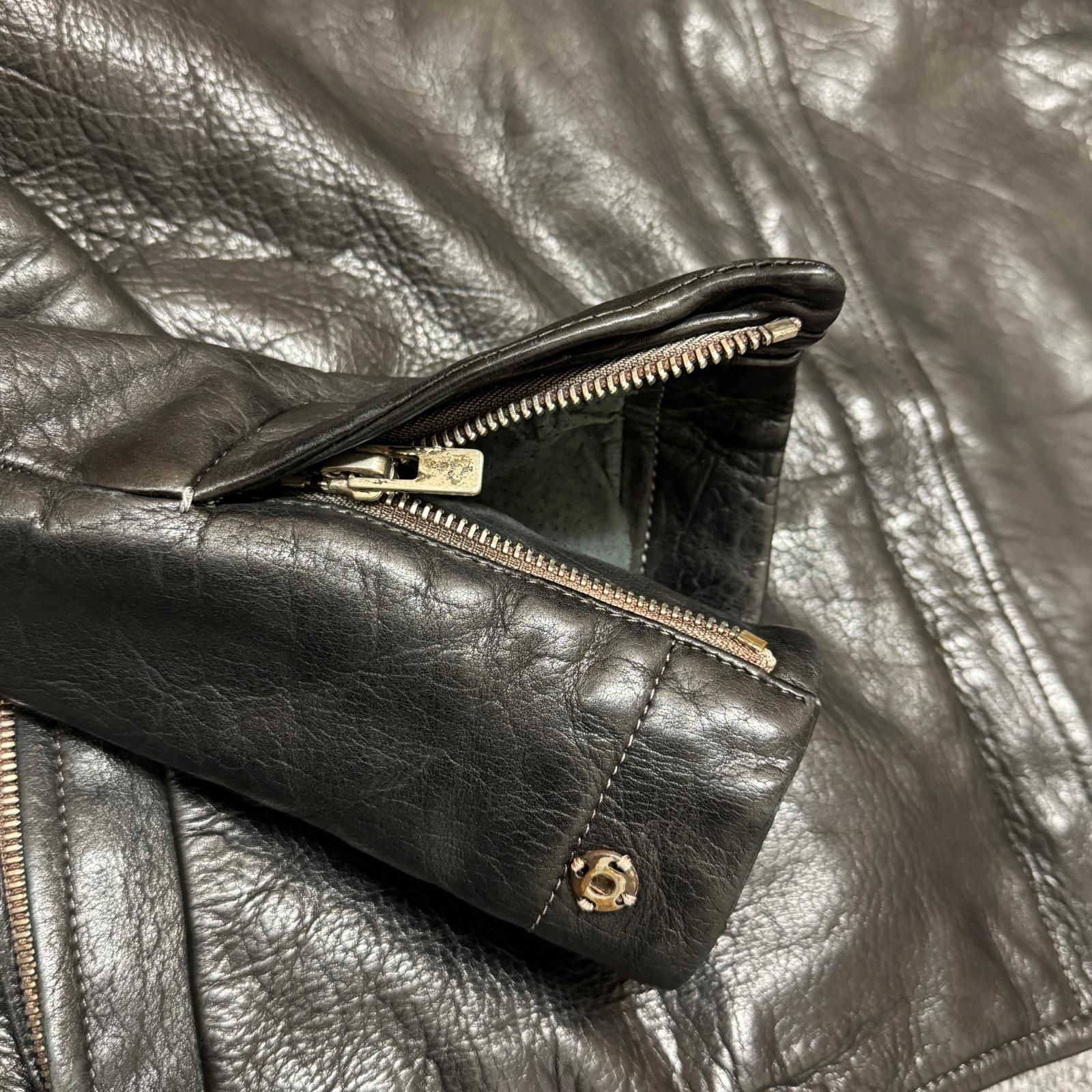 参考上代1082400円 Carol Christian Poell HIGH NECK LEATHER JACKET 