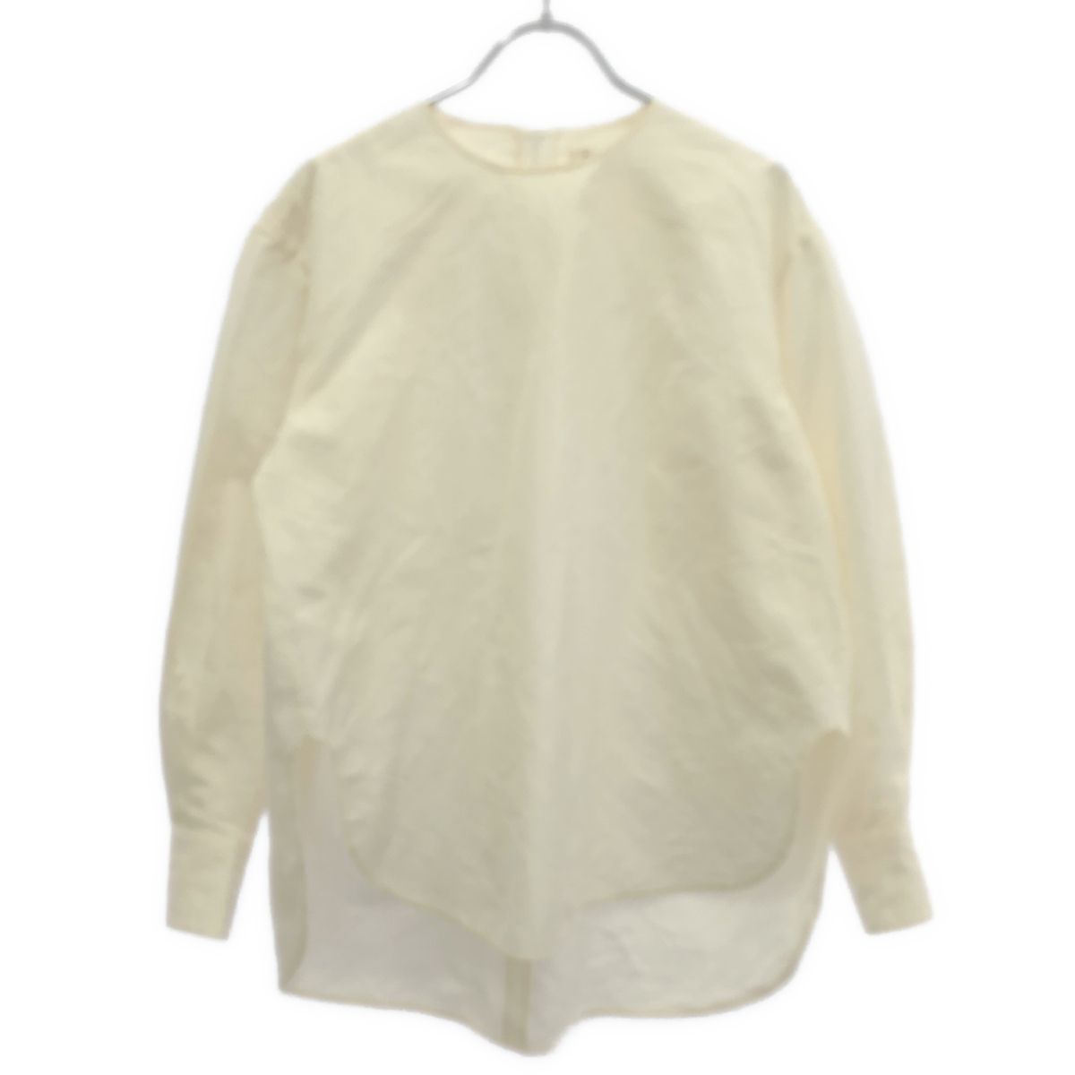 BLAMINK ブラミンク P C/SI CN B/ZIP LSL コットンシルクブラウス