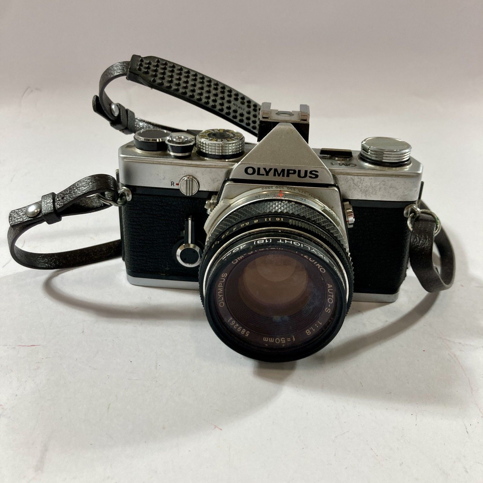 ★ OLYMPUS オリンパス OM-1 F.ZUIKO Auto-S 50mm f1.8 フィルム一眼レフカメラ ジャンク品