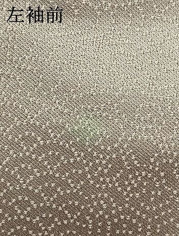 平和屋着物○上質な色無地 青海波地紋 鴇鼠色 正絹 逸品