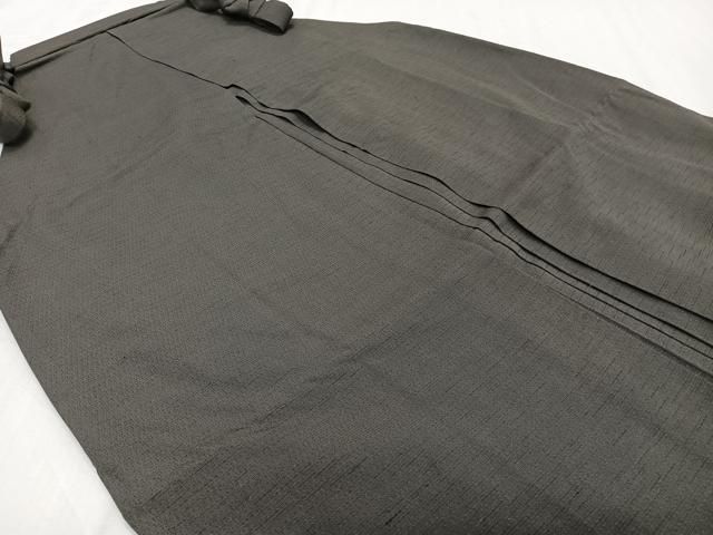 平和屋着物＊夏物　男性　行灯袴　涅色　正絹　逸品　CABH5213xi 平和屋着物＊夏物 男性 行灯袴 涅色 正絹 逸品 CABH5213xi