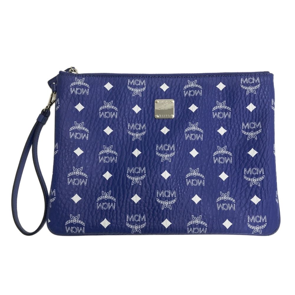 MCM エムシーエム クラッチバッグ ブルー系 [240101593708]