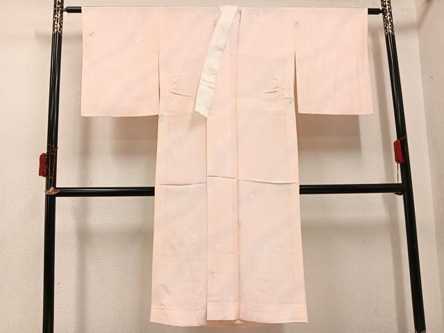 平和屋着物●長襦袢　無双仕立て　草花文　暈し染め　正絹　逸品　未使用　AABI7441ph