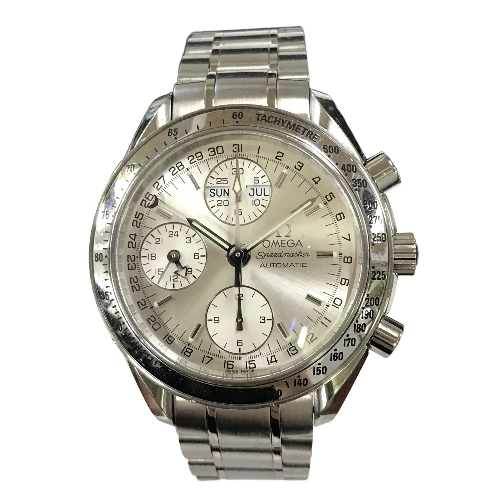 オメガ OMEGA スピードマスター 3523.30 トリプルカレンダー クロノグラフ シルバー 文字盤 自動巻き メンズ 腕時計 不動品 T11284137