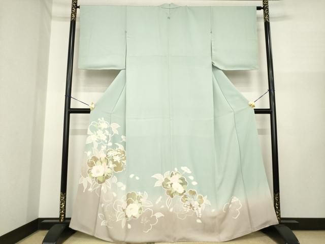 平和屋着物●豪華色留袖　舞花文　暈し染め　金彩　正絹　逸品　AABI7925ck