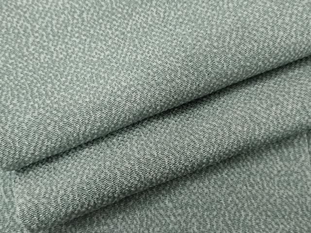 平和屋着物▽上質な色無地　単衣　水浅葱色　鬼しぼ縮緬　正絹　逸品　AABI7267cs