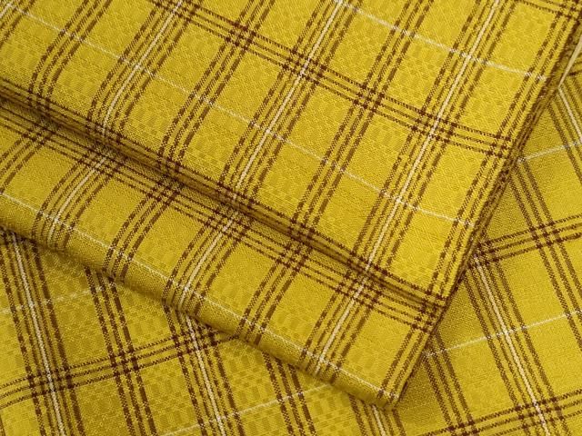 平和屋着物●山下八百子　本場黄八丈　正絹　逸品　CABG0375yc