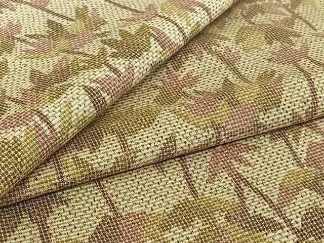 平和屋着物▽本場大島紬 単衣 笹の葉文 正絹 逸品 AABI7622jh