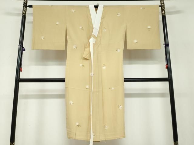 平和屋着物●長襦袢　無双仕立て　流水舞桜文　蛍暈し　正絹　逸品　DABF1153ud
