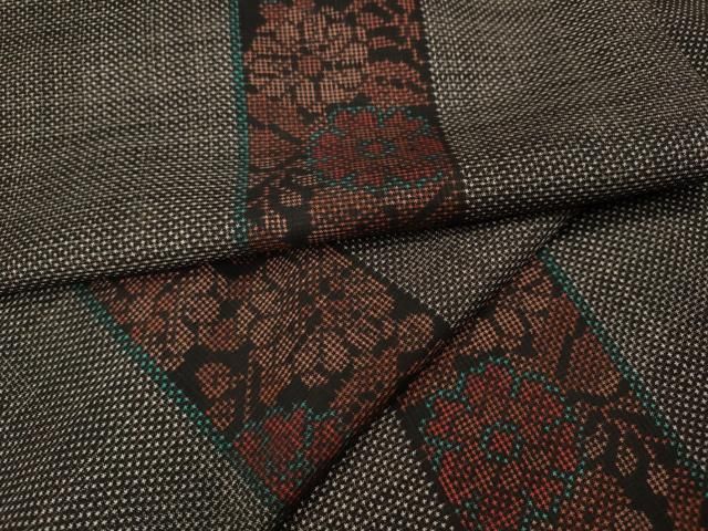 平和屋着物●本場大島紬　7マルキ　花間道　正絹　逸品　CABG5404ut