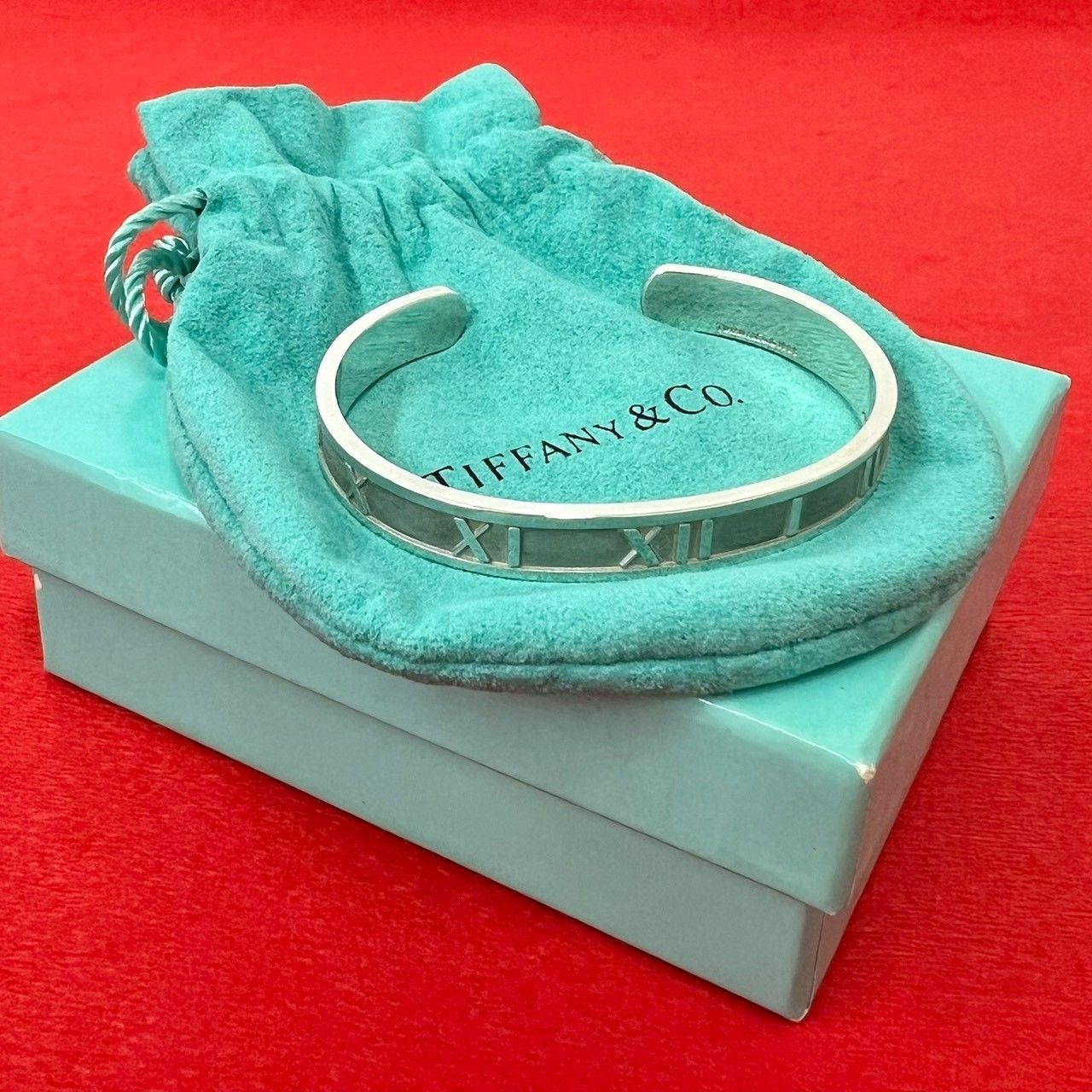 極 美品 TIFFANY&Co. ティファニー ヴィンテージ アトラス バングル
