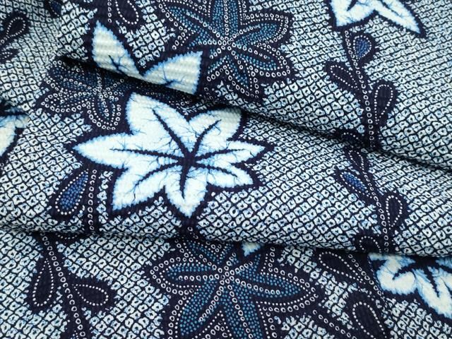 平和屋着物∴夏物　浴衣　楓　綿　逸品　CABG7206rv