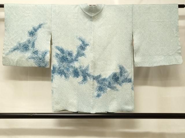 平和屋着物＃羽織　総絞り　草花文　正絹　逸品　CABF8975in