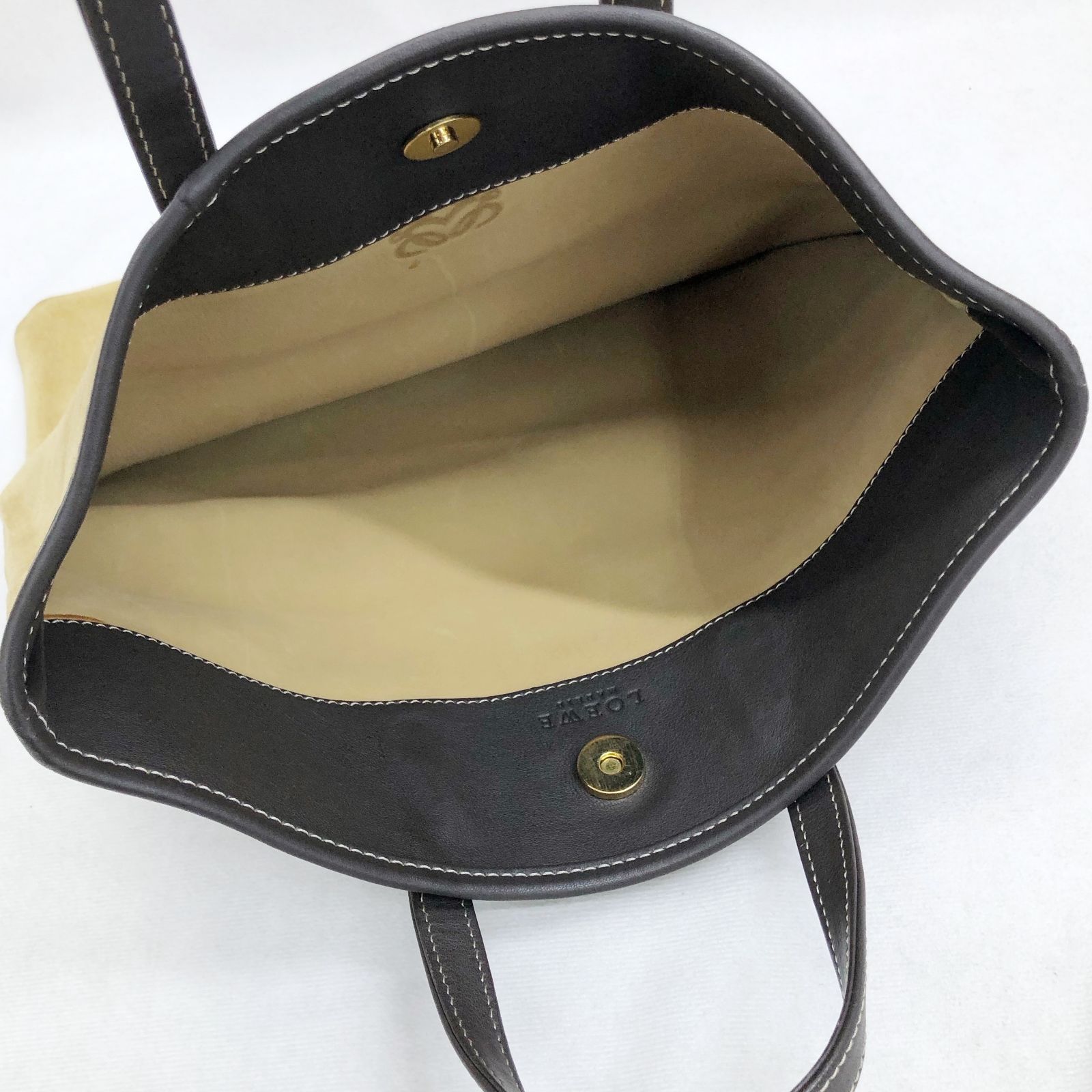 LOEWE ロエベ スエードトートバッグ ハンドバッグ ベージュ 保存袋付 