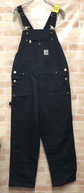 【中古】 Carhartt カーハート DUCK BIB OVERALLS 102776-001 ブラック 36×30 111454610