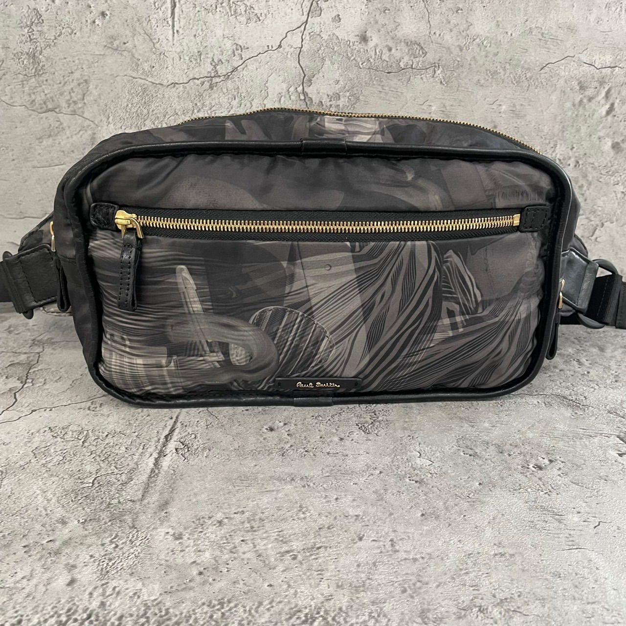 美品【Paul&Smith】ポールスミス ナイロン×レザー ボディーバッグ 美品 