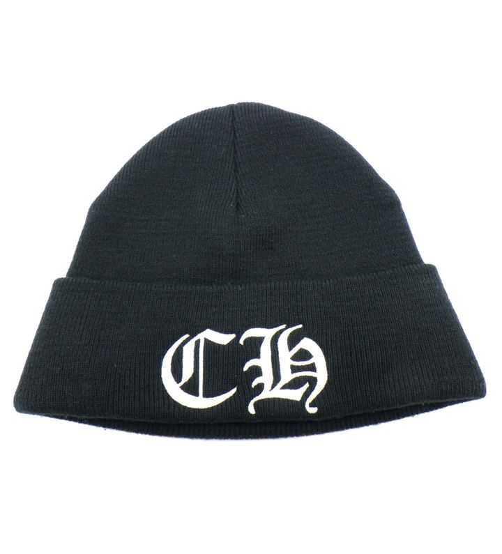 クロムハーツ CHROME HEARTS 【 ACRYL WATCH CAP 】 ロゴ 刺繍 アクリル ワッチ ビーニー ニット キャップ 50796