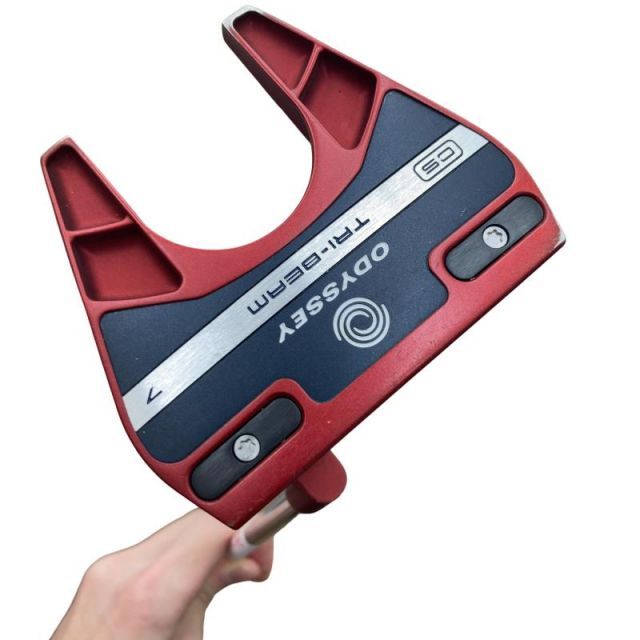中古】 オデッセイ TRI-BEAM RED #7 CS 34インチ パター PT STROKE LAB 