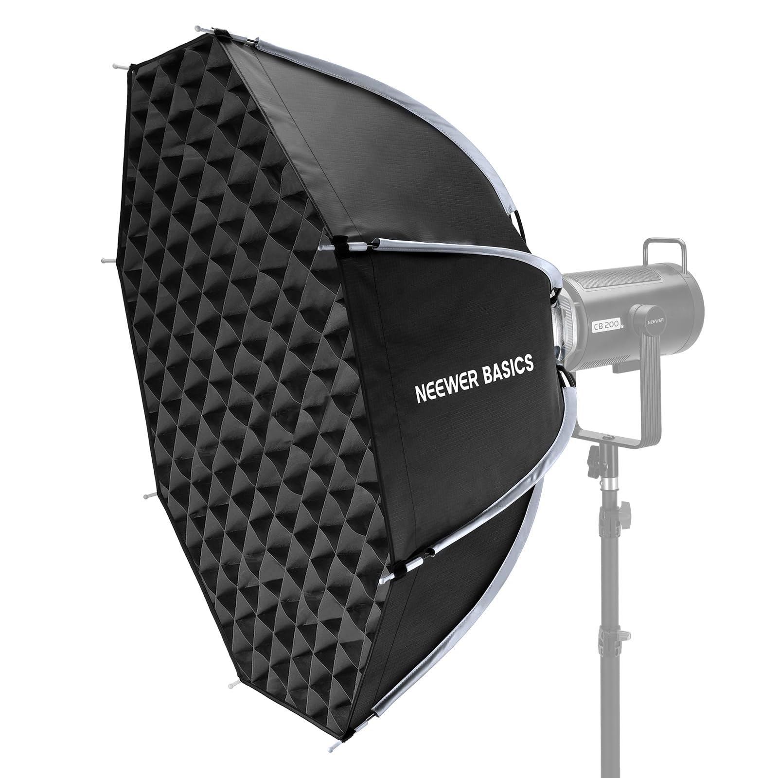 特価商品 NEEWER BASICS 90cm オクタゴンソフトボックス 八角形ソフトボックス Bowensマウント/ライトディフューザー/グリッド/バッグ付き パラボリックソフトボックス クイックリリース 折りたたみ式 コンパチブル Aputure 150C