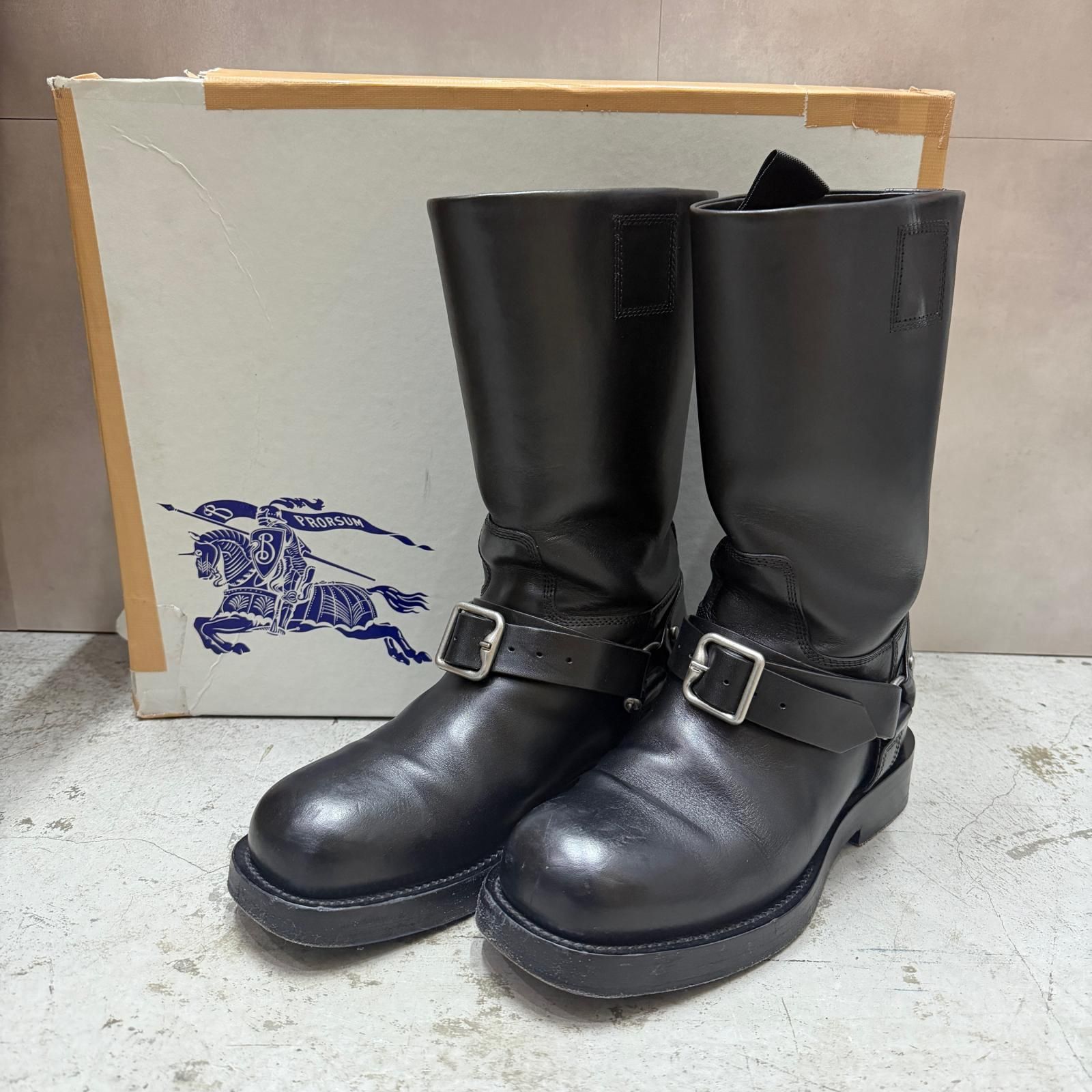 参考上代231000円 BURBERRY サドルローブーツ ブーツ バーバリー 