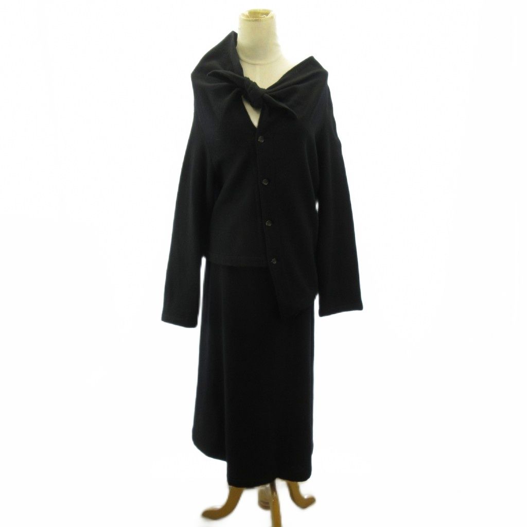 トリココムデギャルソン tricot COMME des GARCONS AD1994 変形 セットアップ ジャケット ウール M 黒 ブラック 0604