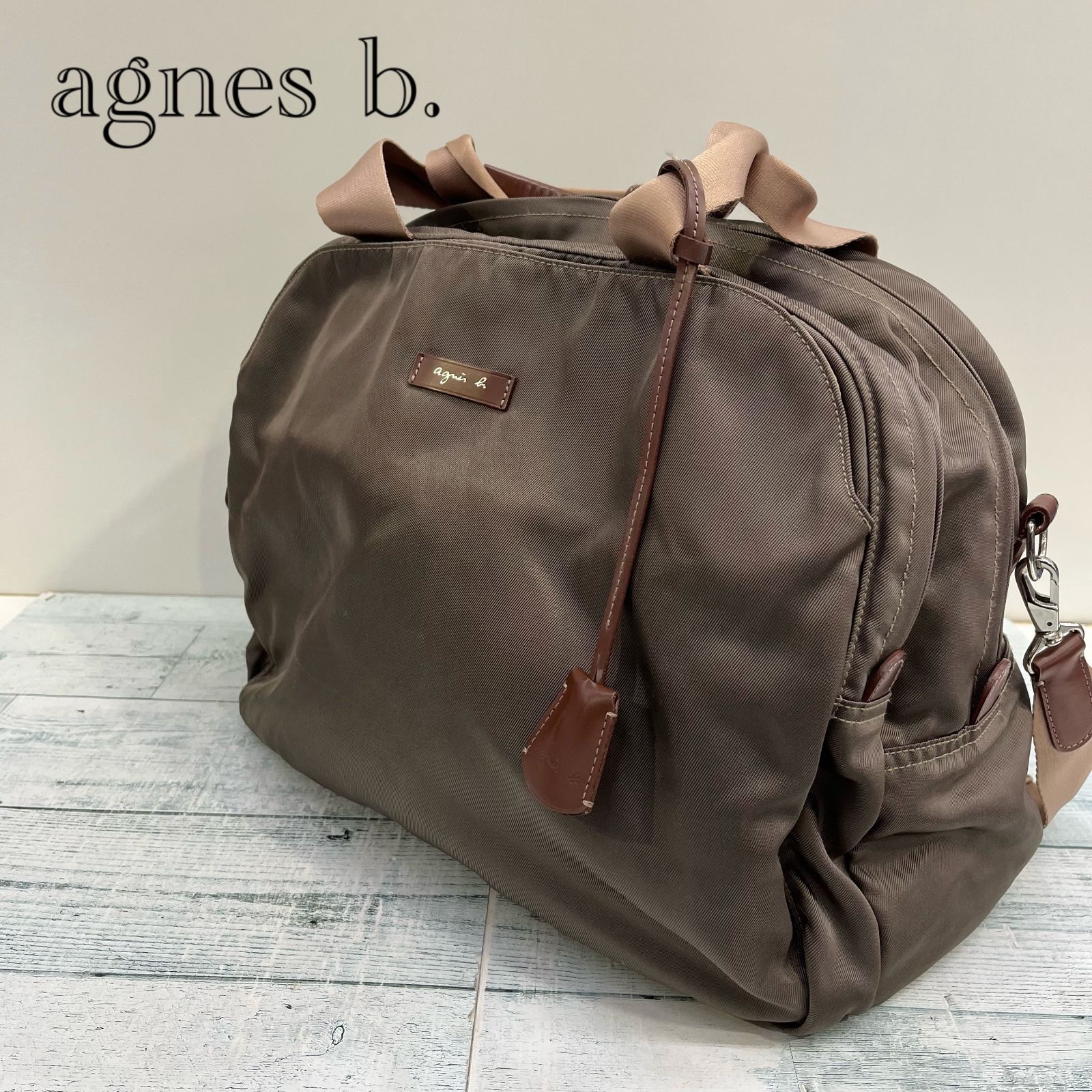 agnes b. VOYAGE アニエスベー ボヤージュ 2way ショルダー ボストン